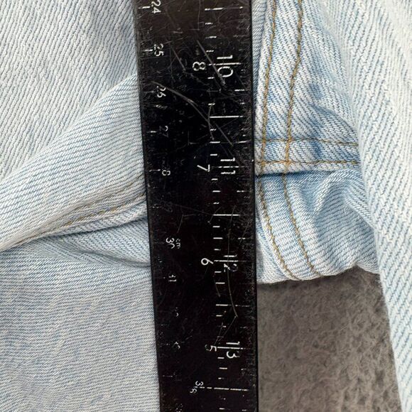 Abercrombie & Fitch High Rise 7" Dad Shorts Size 26 | Distressed Denim Cutoffs - Picture 7 of 11